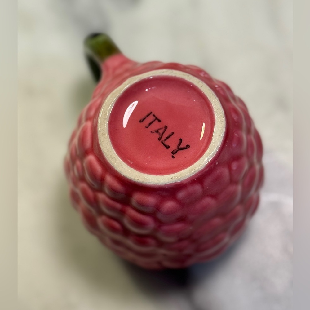 Italian Grape Raspberry Ceramic Mug - Picture 4 of 5